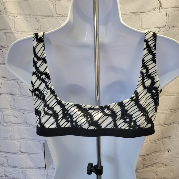 DKNY Women's Printed Square-Neck Bikini Top - Picture 4 of 5